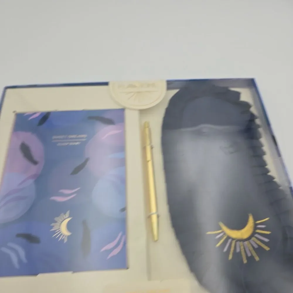 NEW Flawsome Sweet Dreams Sleep Diary Pen & Sleep Mask Gift Set Sealed